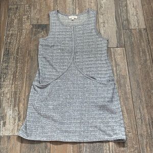 Max Studios cotton striped dress with pockets